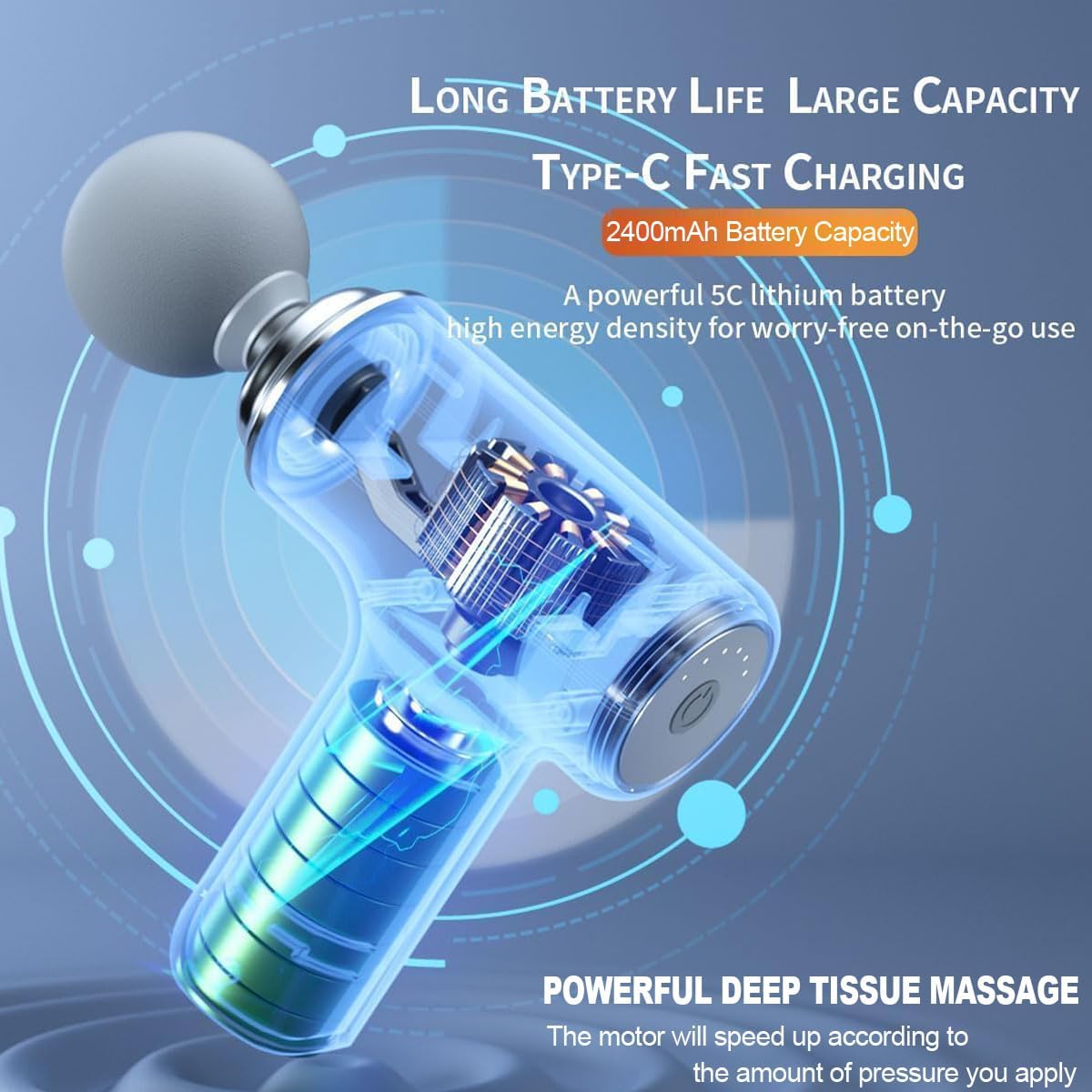 6-Speed Massage Gun | Deep Tissue Muscle Pain Reliefer 6-Speed Massage Gun | Deep Tissue Muscle Pain Reliefer