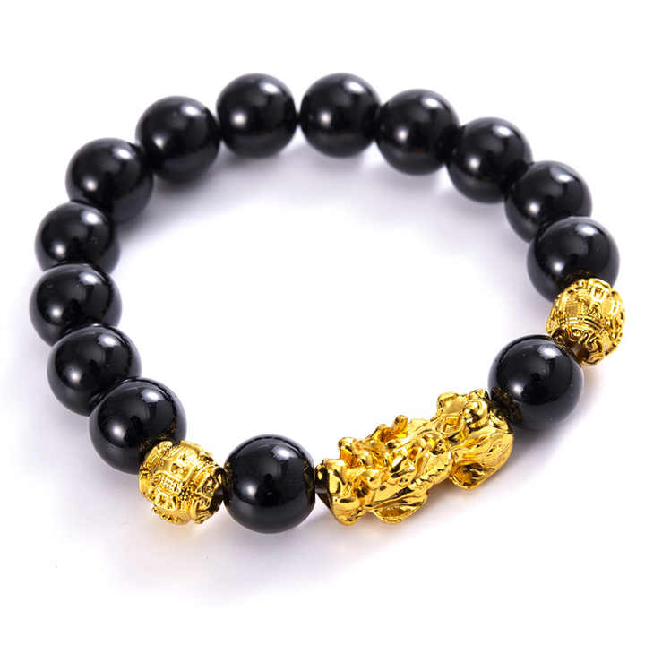 Black Obsidian Pixiu Bracelet Black Obsidian Pixiu Bracelet