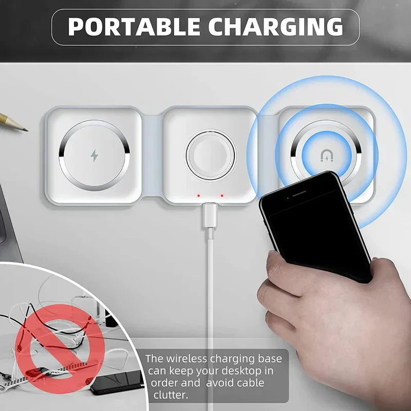 3-in-1 Magnetic Wireless Charger 3-in-1 Magnetic Wireless Charger