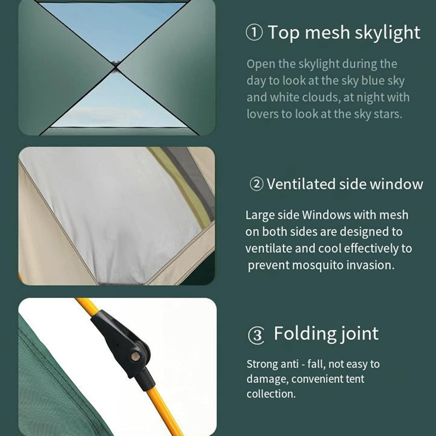 2-in 1 Camping Bundle | Automatic Tent & LED Light
