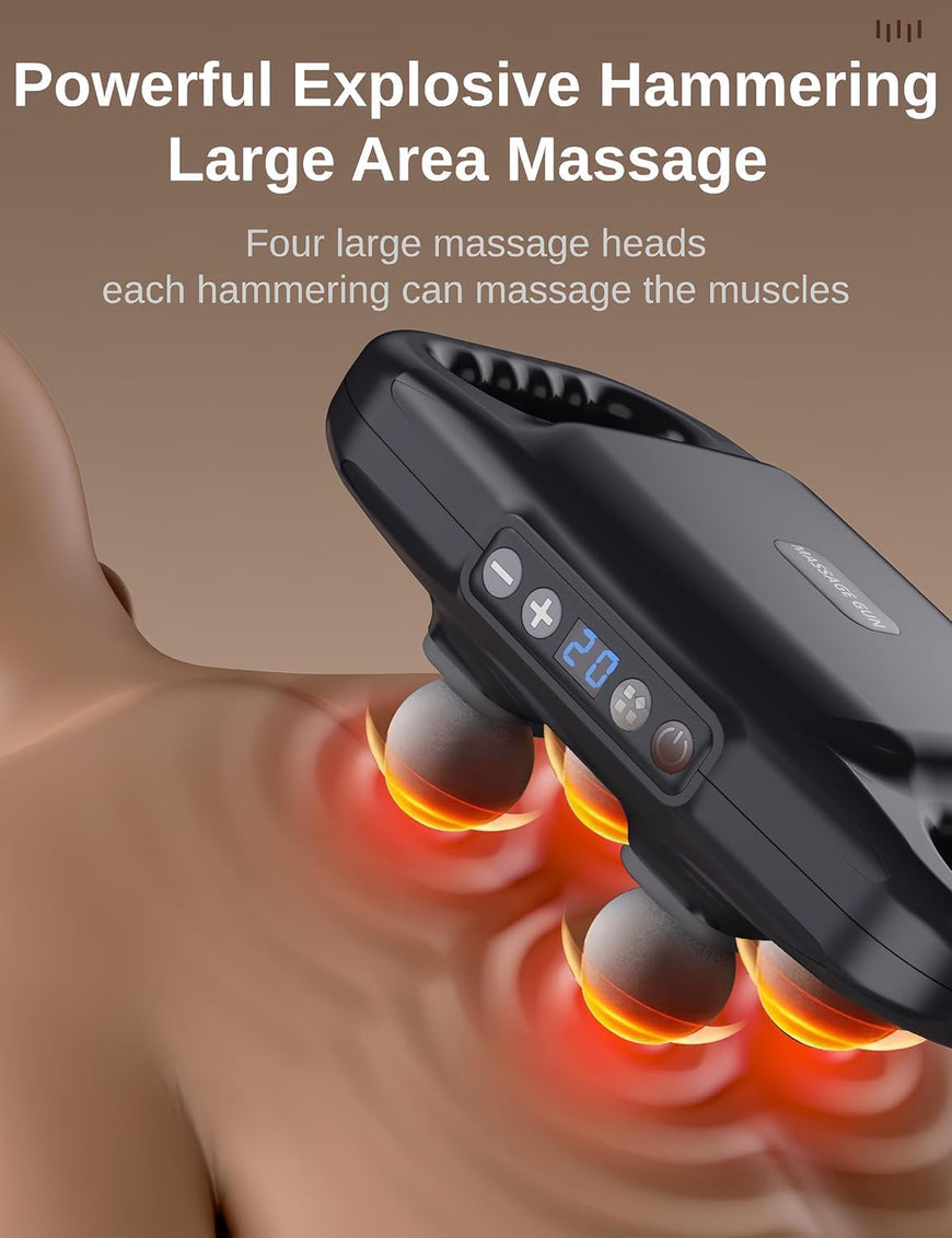 4-Head Massage Gun | Muscle Massager