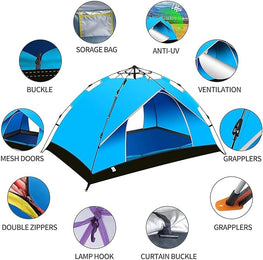 2-in 1 Camping Bundle | Automatic Tent & LED Light