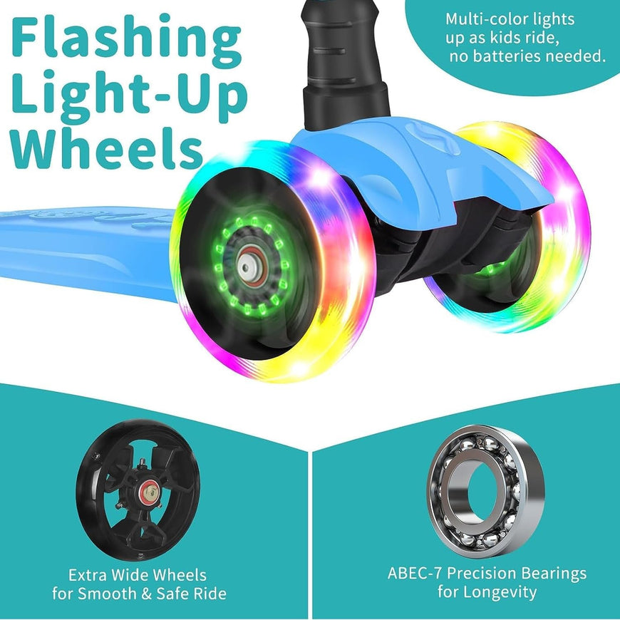 3-Wheel Kids Folding Scooter | Best for Ages 3–14