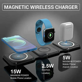 3-in-1 Magnetic Wireless Charger