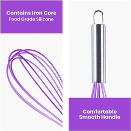 Silicone Whisk with Stainless Steel Handle